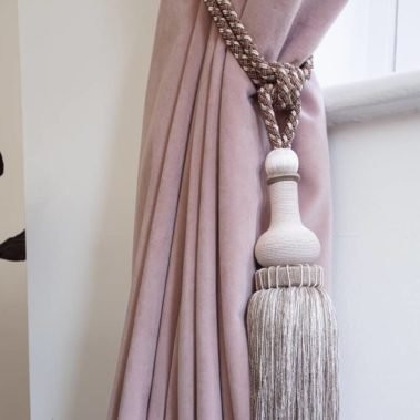 custom made curtain tie back