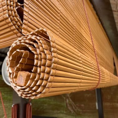 bamboo roller blinds by window blinds shop in dubai