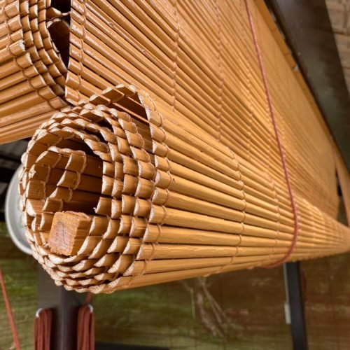 bamboo roller blinds by window blinds shop in dubai