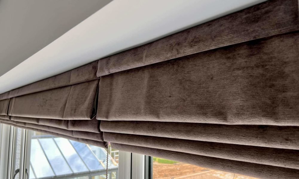 velvet roman blinds for living room by window blinds shop at best price
