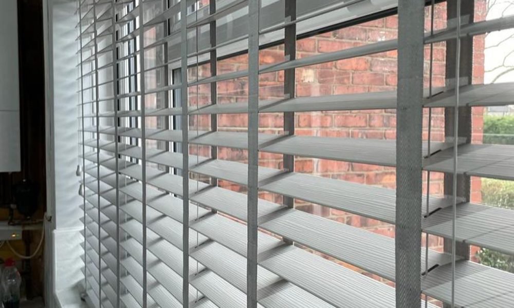 faux wooden blinds for kitchen window in dubai