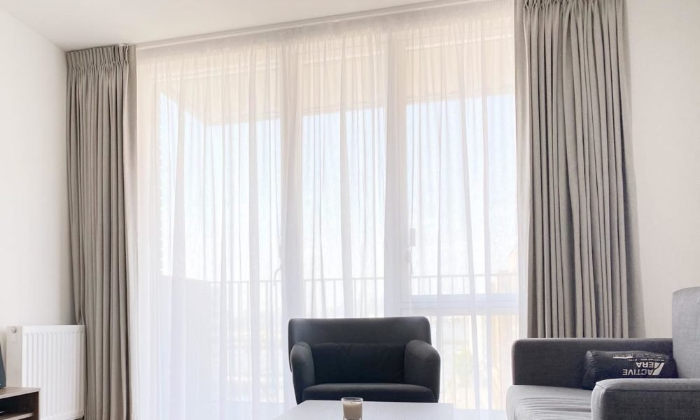 custom made blackout curtain with made to measure linen sheer curtain for living room by window blinds shop